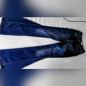 FREE SHIPPING WHEN BUNDLEDDark Blue High Waisted Flare Jeans
